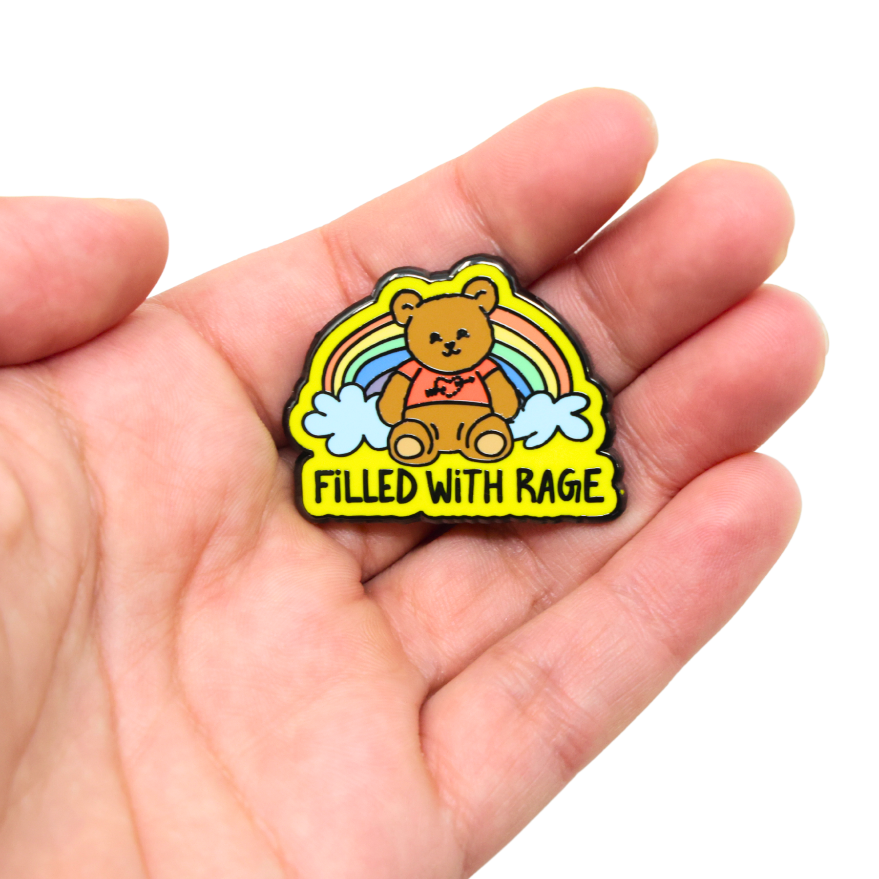 Sleazy Greetings - Wholesale Brooch - Filled With Rage | Funny Enamel Pin1