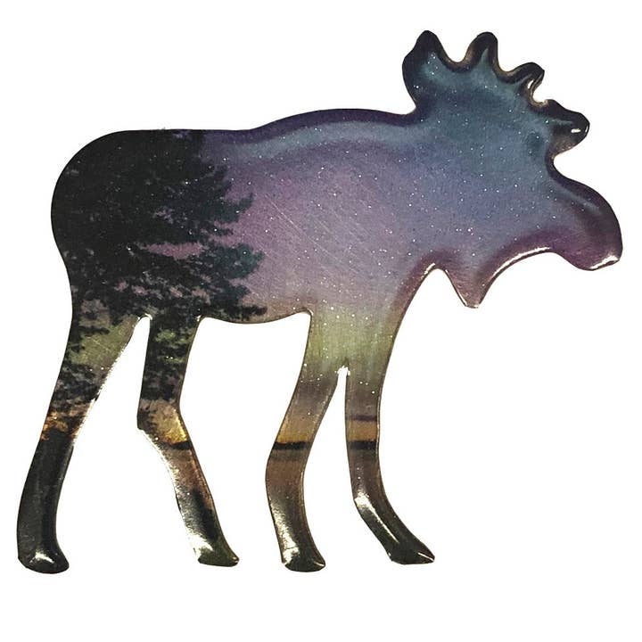 Morgonljus Aurora Moose Pin, Artikel # 6003 för wholesale av d'ears inc.