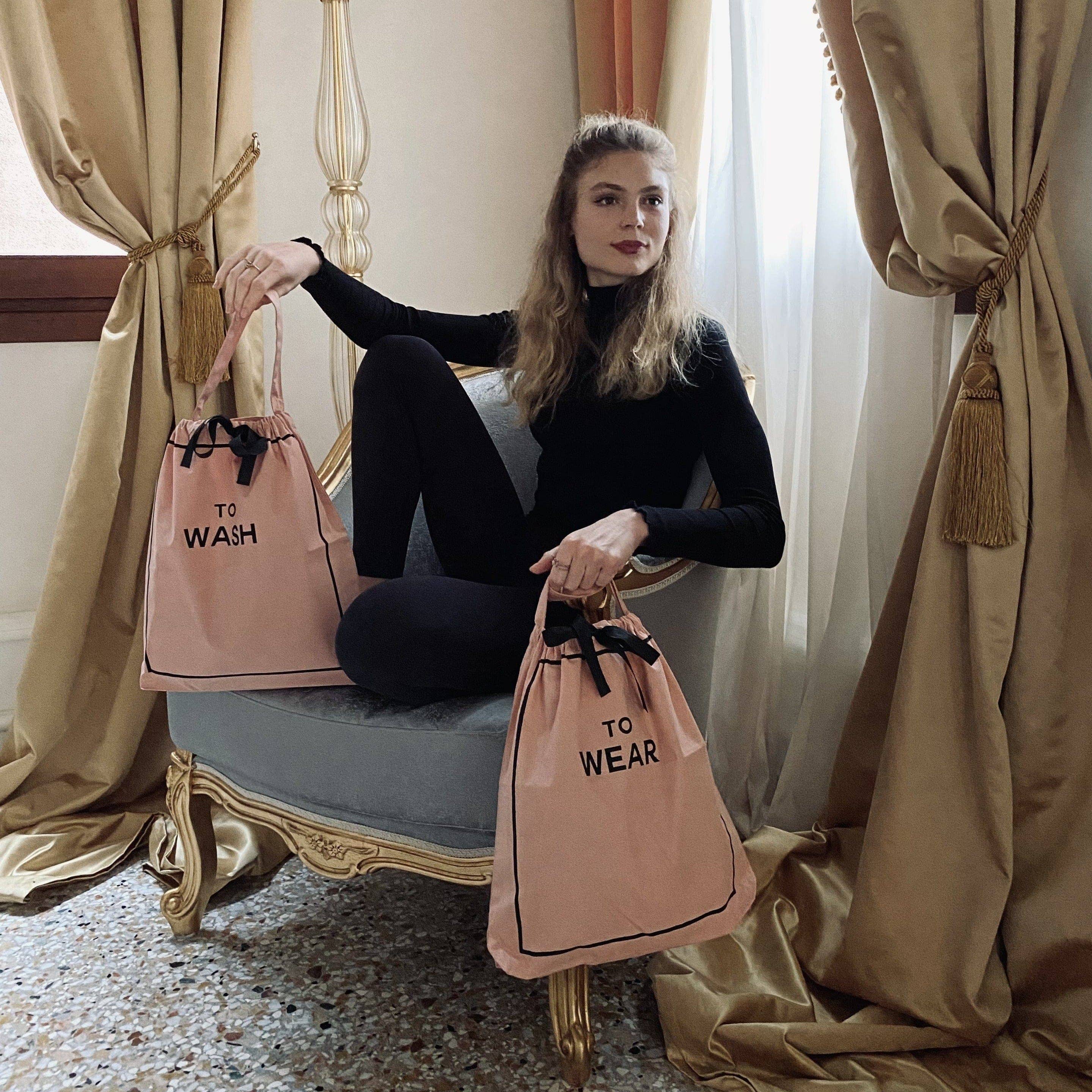 Bag-All - Wholesale Laundry Bag - To Wash Laundry Bag, Pink/Blush4