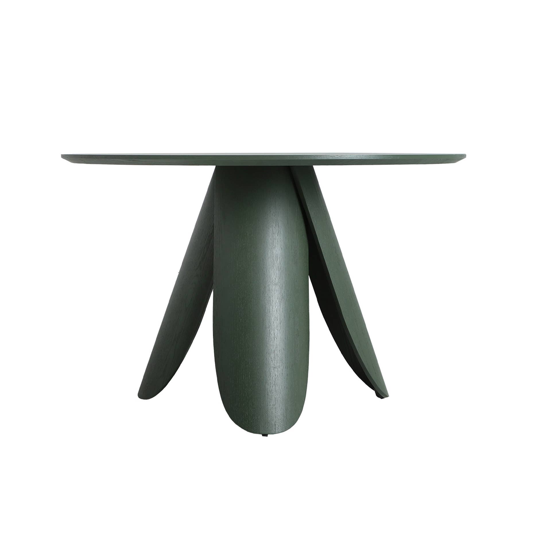 Kodu Home Design - Wholesale Side Table - Ash wood dining table in matte green color, 120x