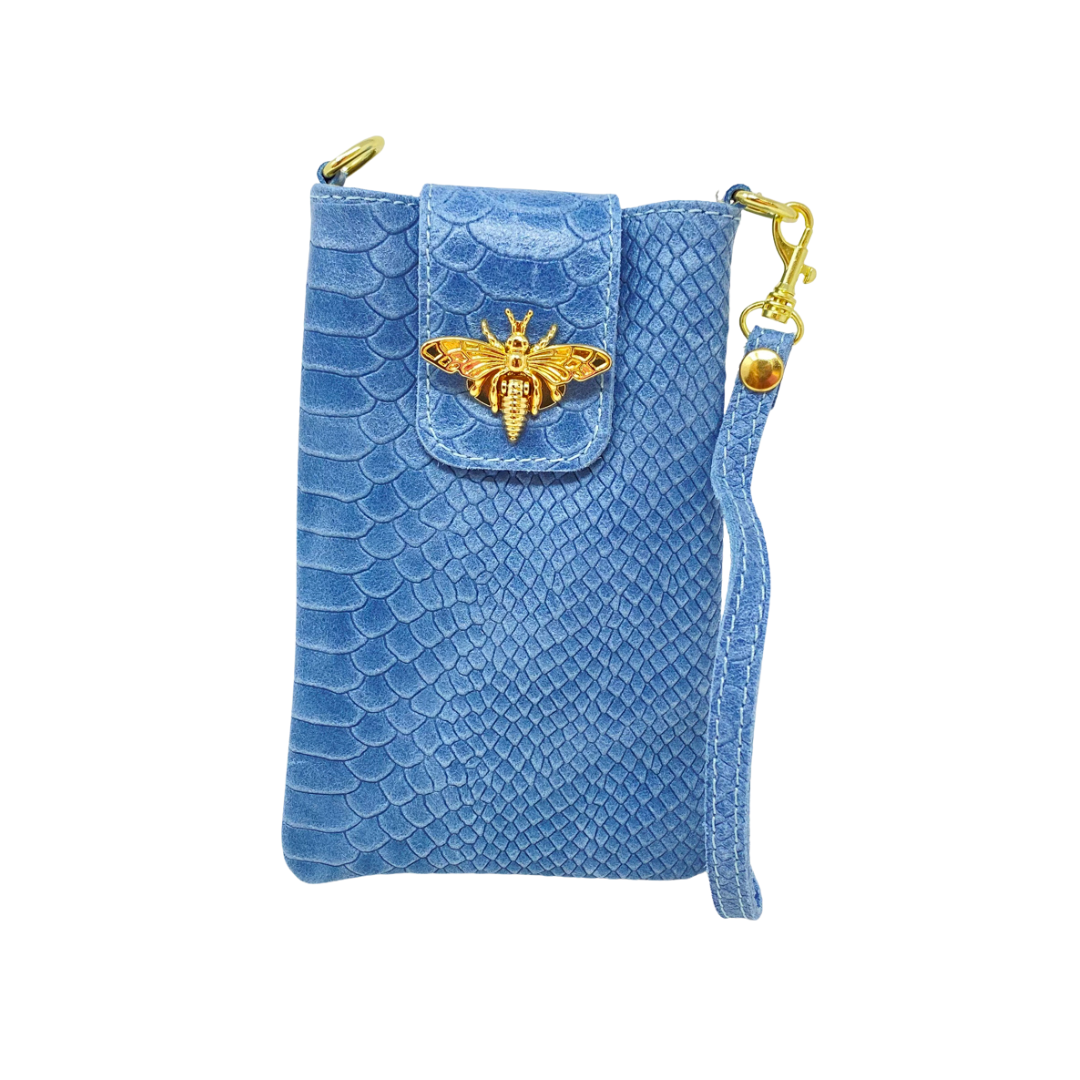 German Fuentes Handbags - Wholesale Crossbody Bag - Women's - GF117O GENUINE ITALIAN LEATHER CROC EMBOSSED CROSSBODY BAG17