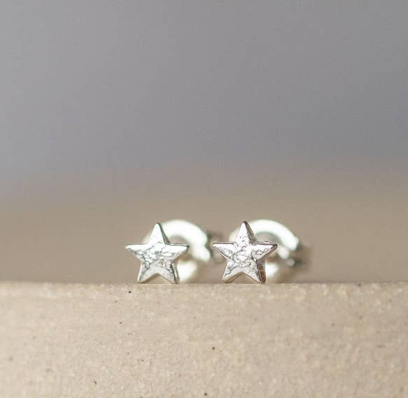 Lucy Kemp Jewellery - Wholesale Stud/Post Earrings - Sterling Silver Mini Studs - Star1