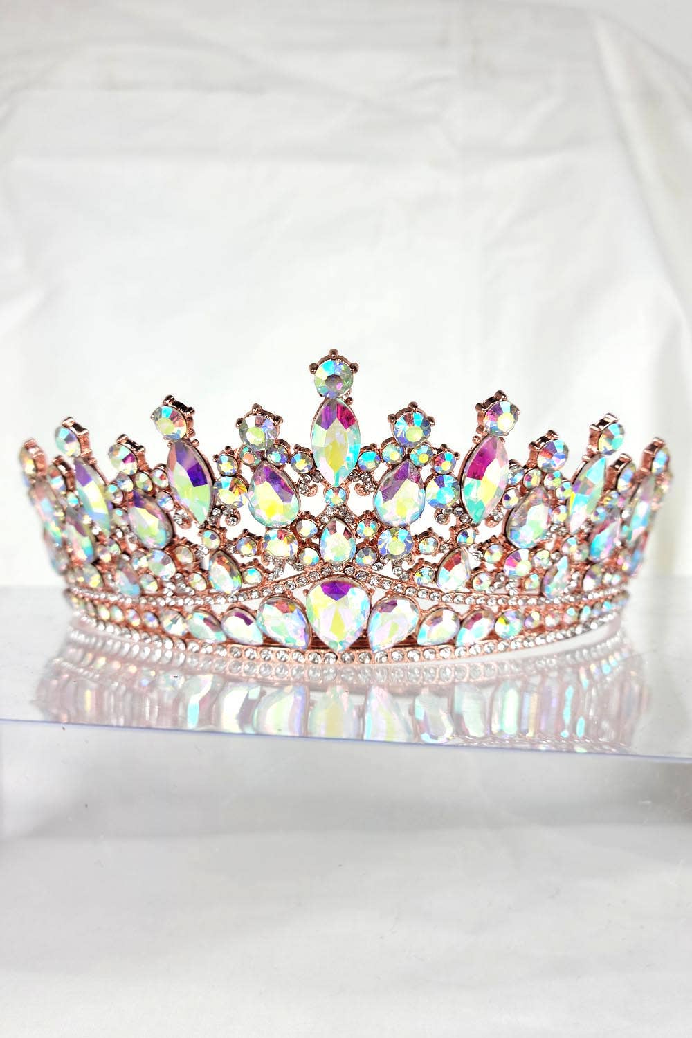 Chicas - Wholesale Tiara - Women's - One Size Fits All Tiara With Jewels HT9326