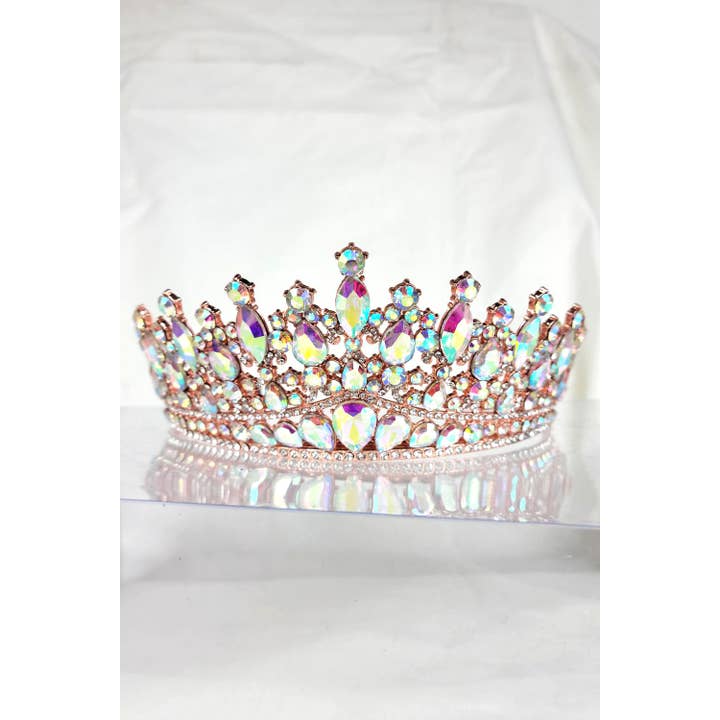 Chicas - Wholesale Tiara - Women's - One Size Fits All Tiara With Jewels HT9326