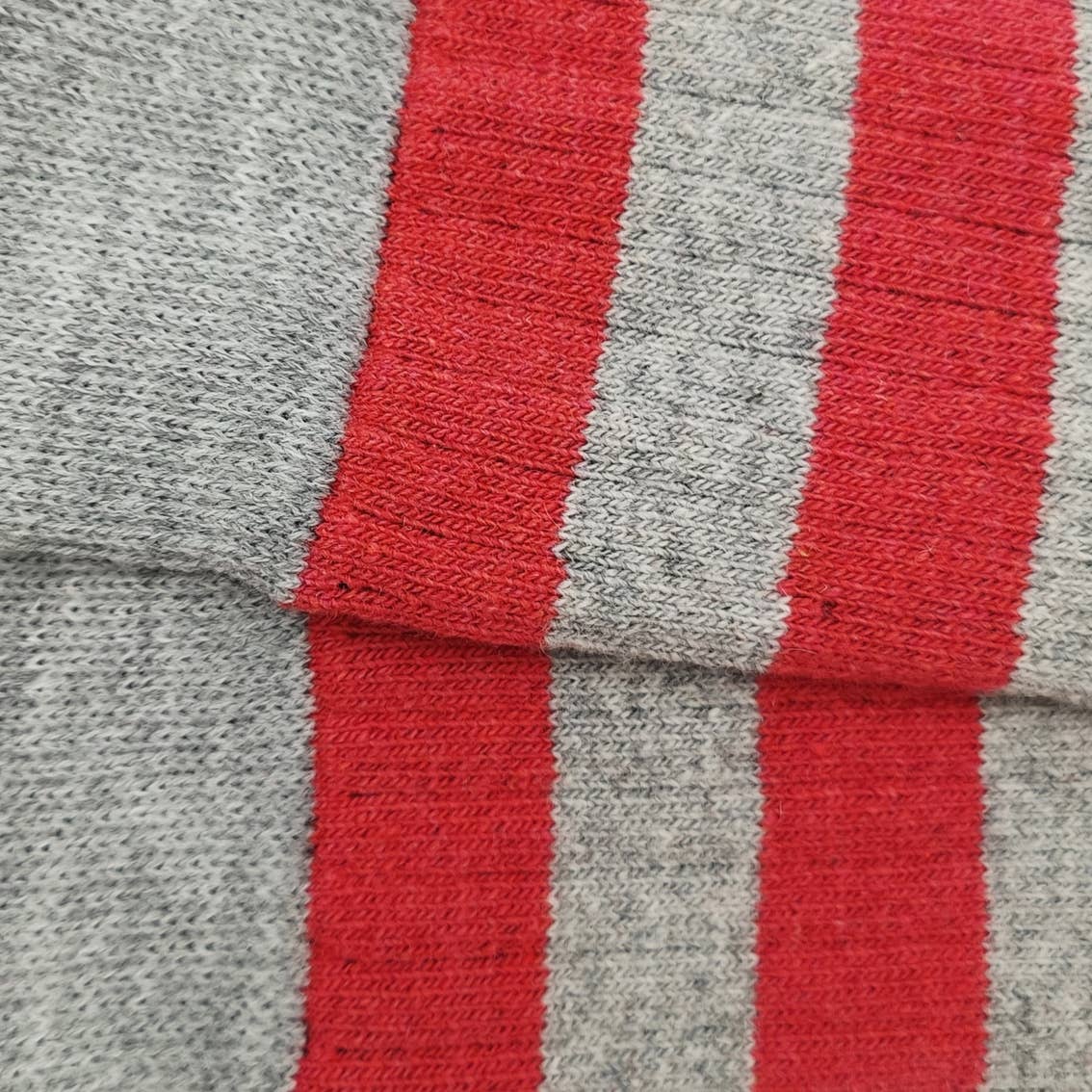 Coral Grey MissCoral-Grey Striped Wool High Top Calcetin for wholesale on Faire2