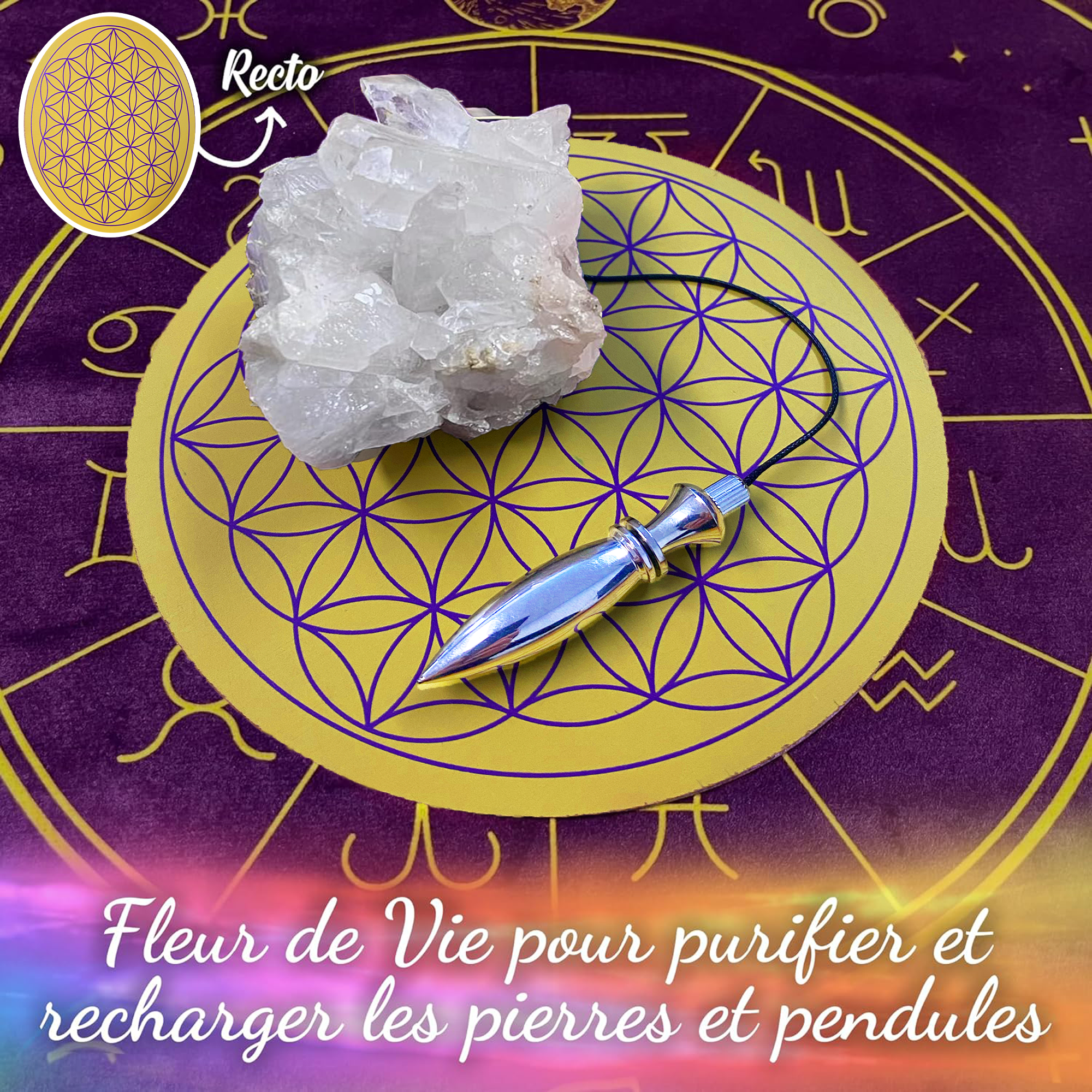 Vibratis - Wholesale Meditation Supplies - Wooden flower of life + metatron cube on the back3