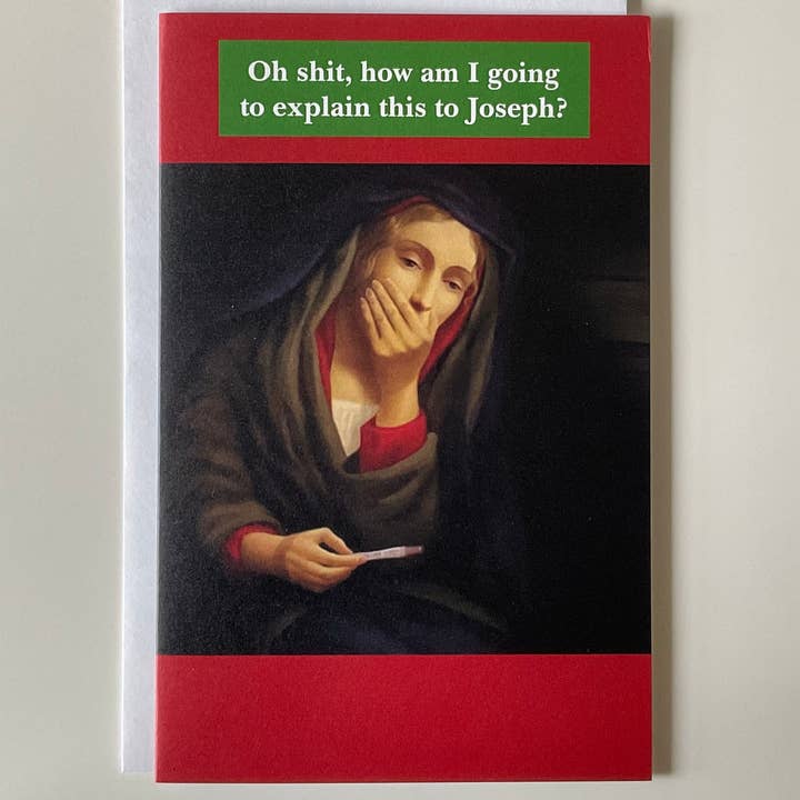 Jacs Studio Toronto - Wholesale Season's Greetings Card - Oh Shit, how am I Greeting card - Christmas - Funny