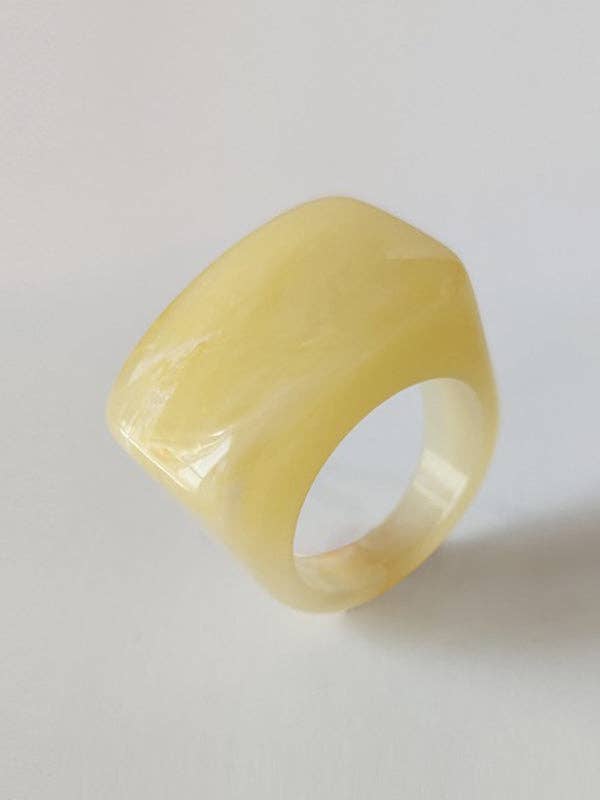 StyleGalX - Wholesale Cocktail/Statement Ring - Original Acrylic 11 Colors Geometric Ring3