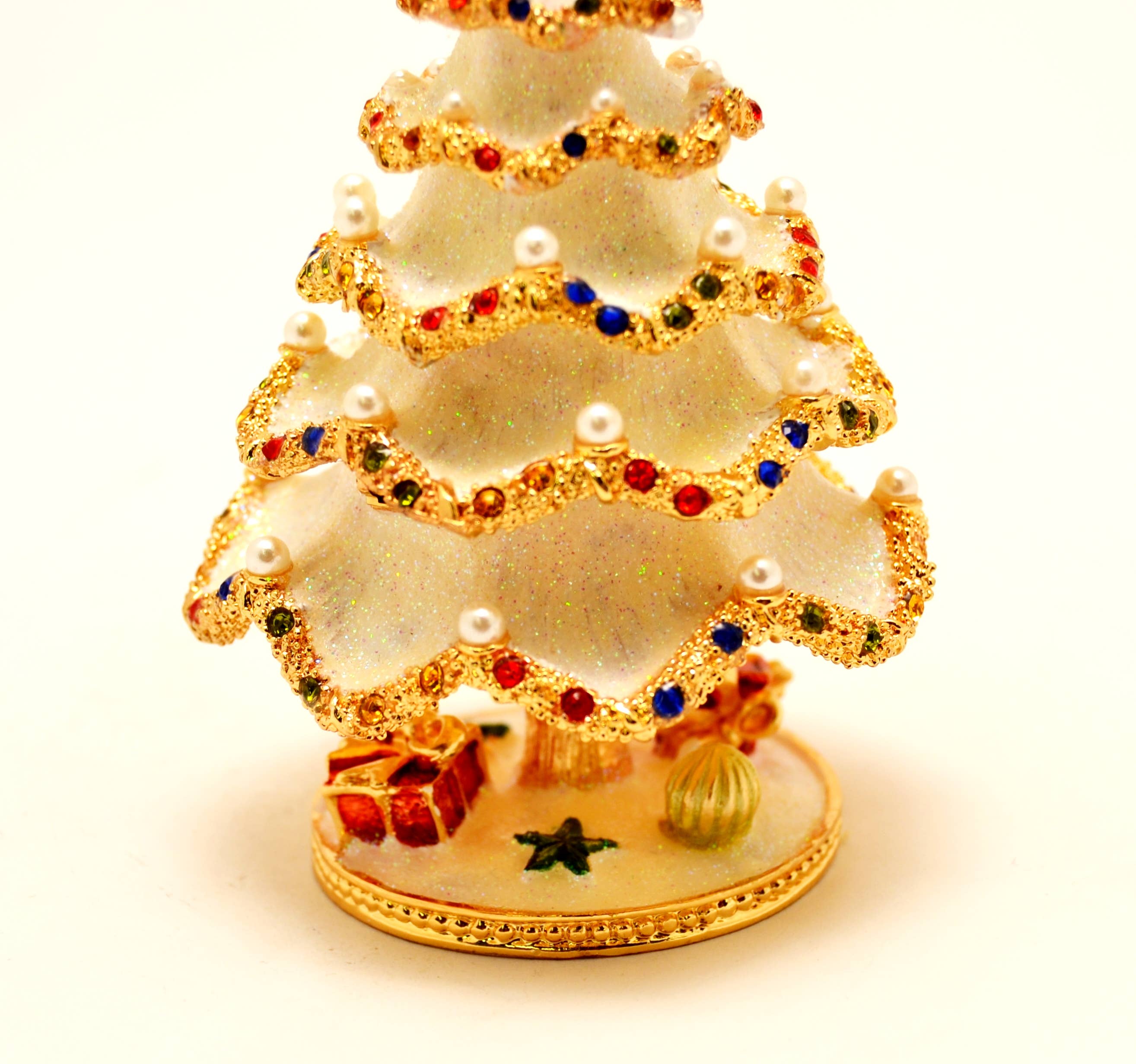 Ciel Collectables - Wholesale Christmas Decoration - Christmas Tree with Faux Pearls & Swarovski Crystals8