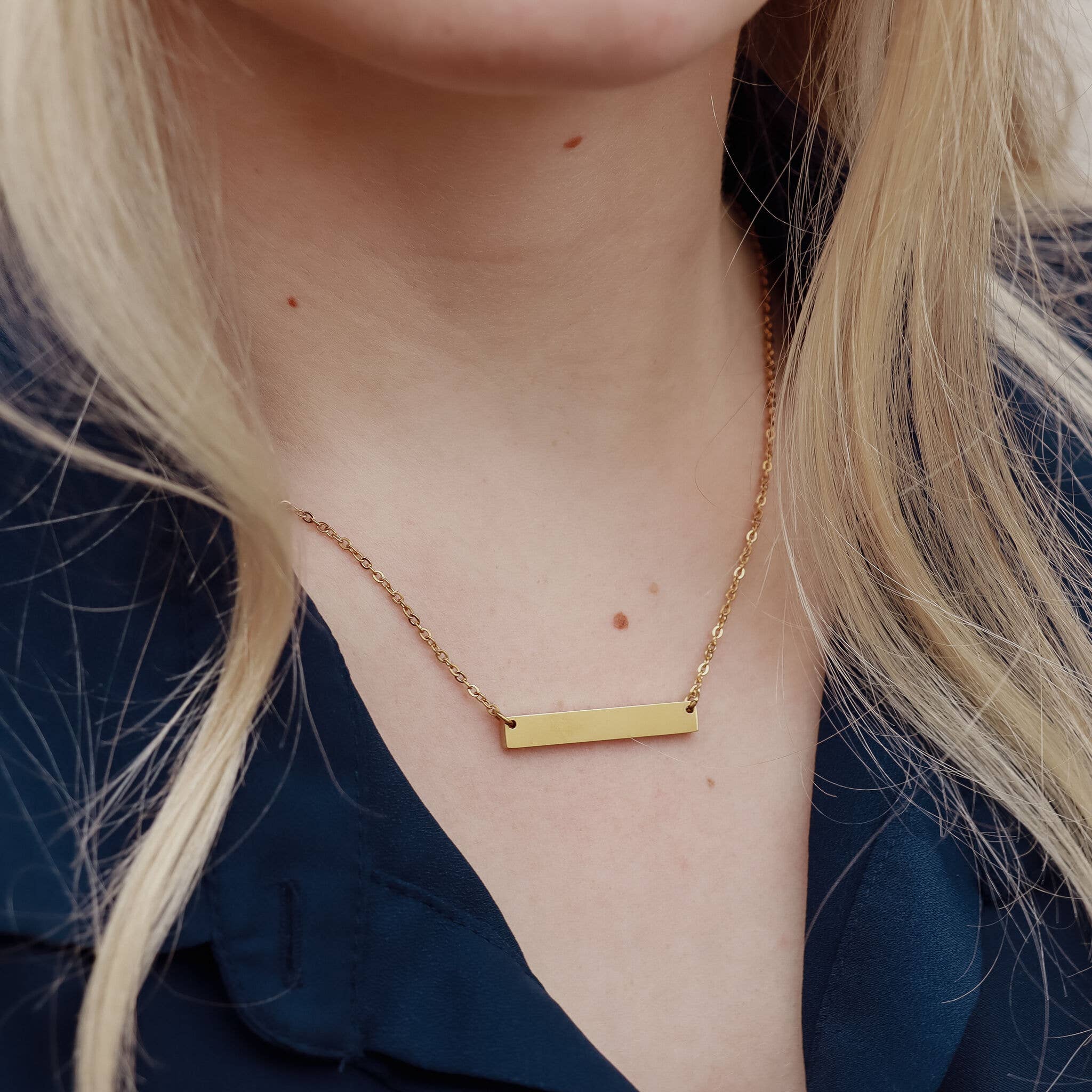 WJW - Wholesale Pendant/Charm Necklace - Polished Blank Stainless Steel Bar Necklace13