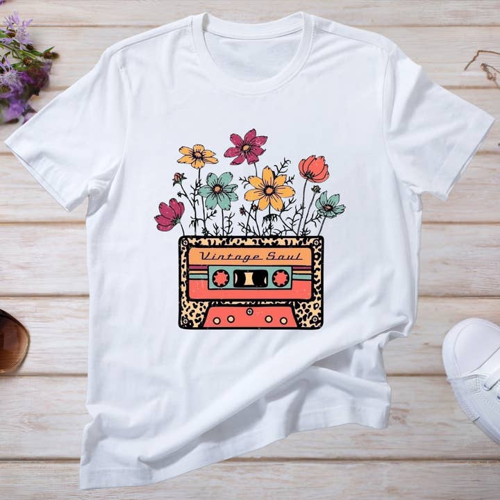 Vintage Soul Cassette Shirt for wholesale by Heartmade By Heather Marie, LLC