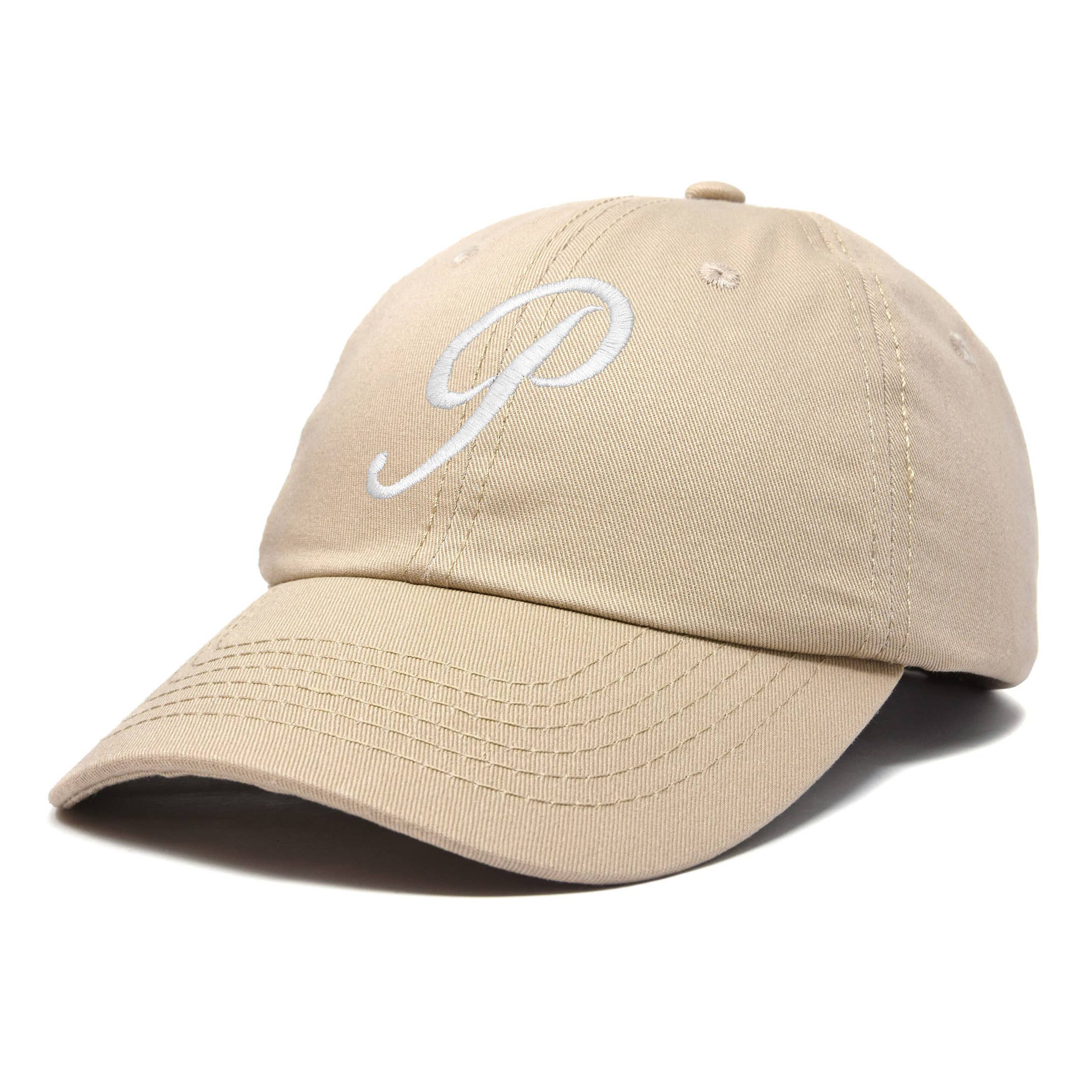 Dalix - Wholesale Baseball Cap - Women's - DALIX Initial Hat Letter P Womens Baseball Cap Monogram35