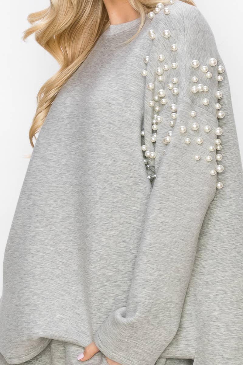 Joh Apparel - Wholesale Knit Top - Women's - Fiona Stretch French Scuba Pearl Top15