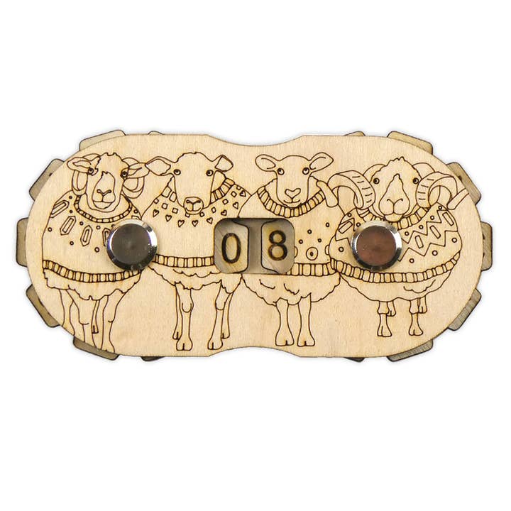 Schafe in Pullovern Holz-Reihenzähler für den Großhandel von Emma Ball Ltd