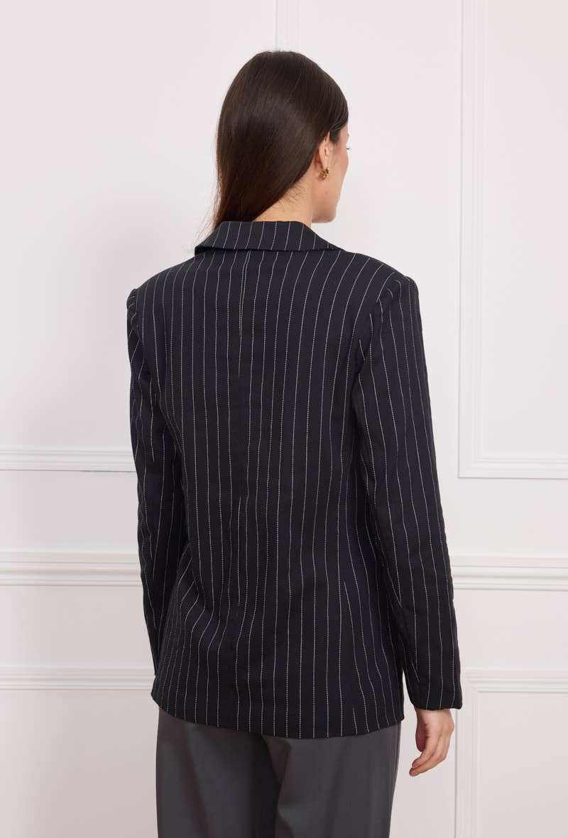 KICHIC – Blusão - Mulher por atacado – Casaco às riscas D607010