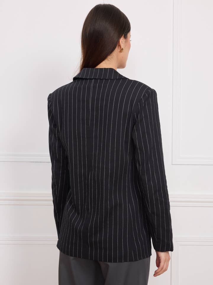 KICHIC – Blusão - Mulher por atacado – Casaco às riscas D607010