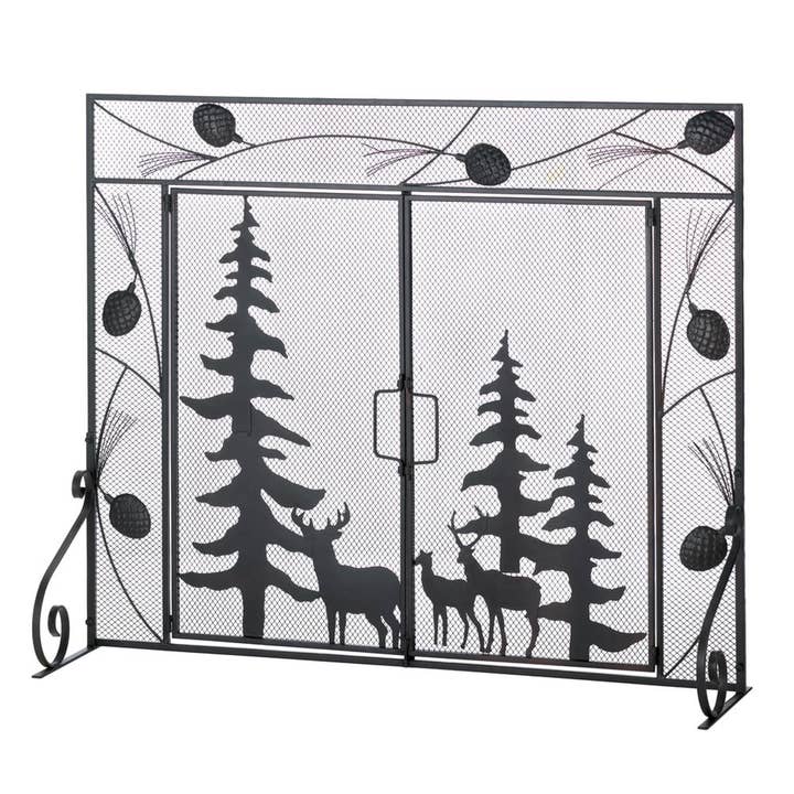 Woodland Forest Fireplace Screen for wholesale by Zingz Home