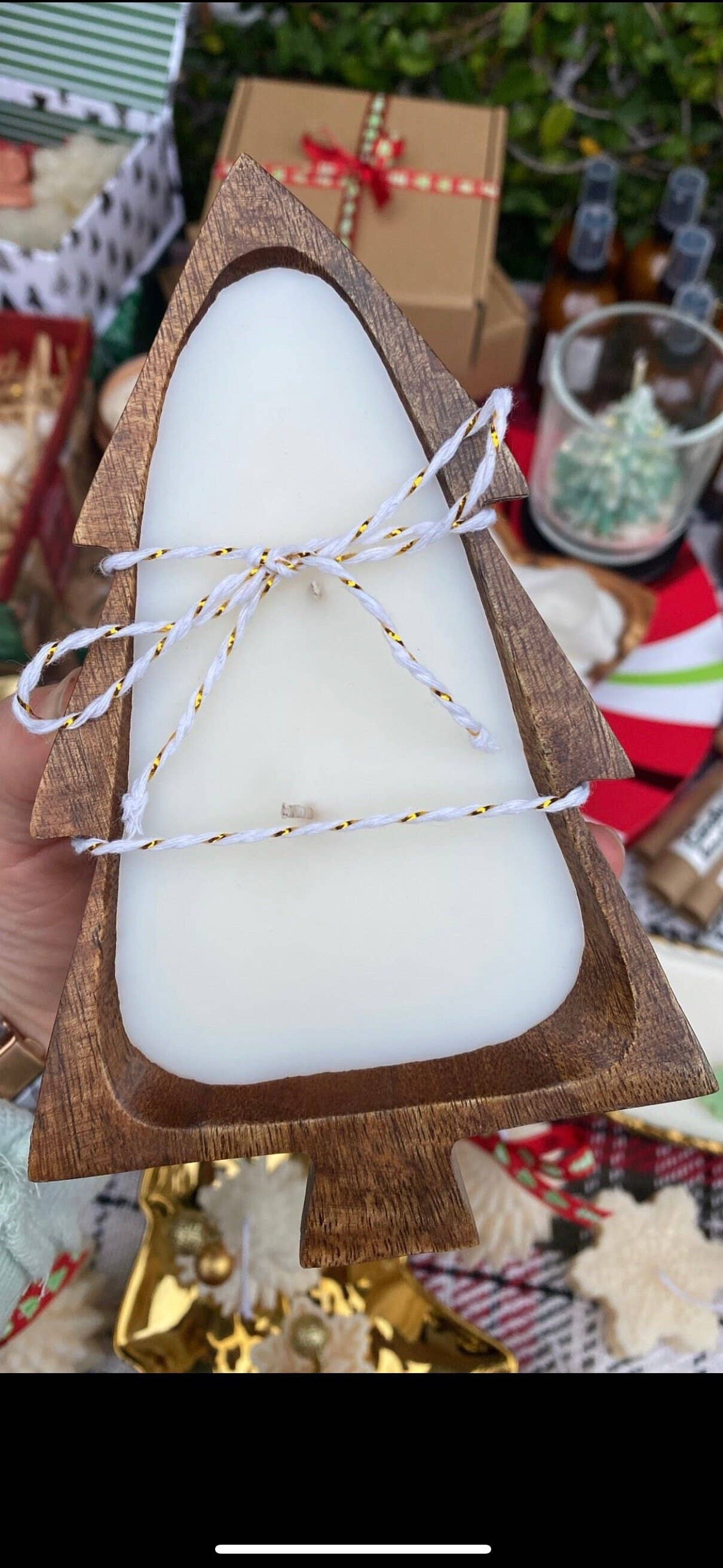 Woodware&Co - Wholesale Decorative Plate/Dish/Bowl - Mini Christmas Tree Wood Bowl8