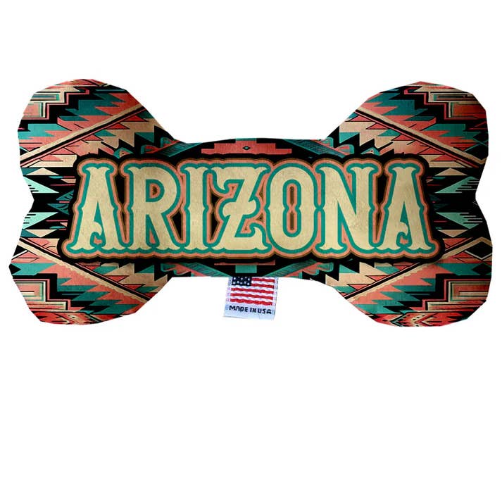 Mirage Pet Products - Wholesale Pet Toy - Dog - Arizona Peach Aztec Bone Dog Toy