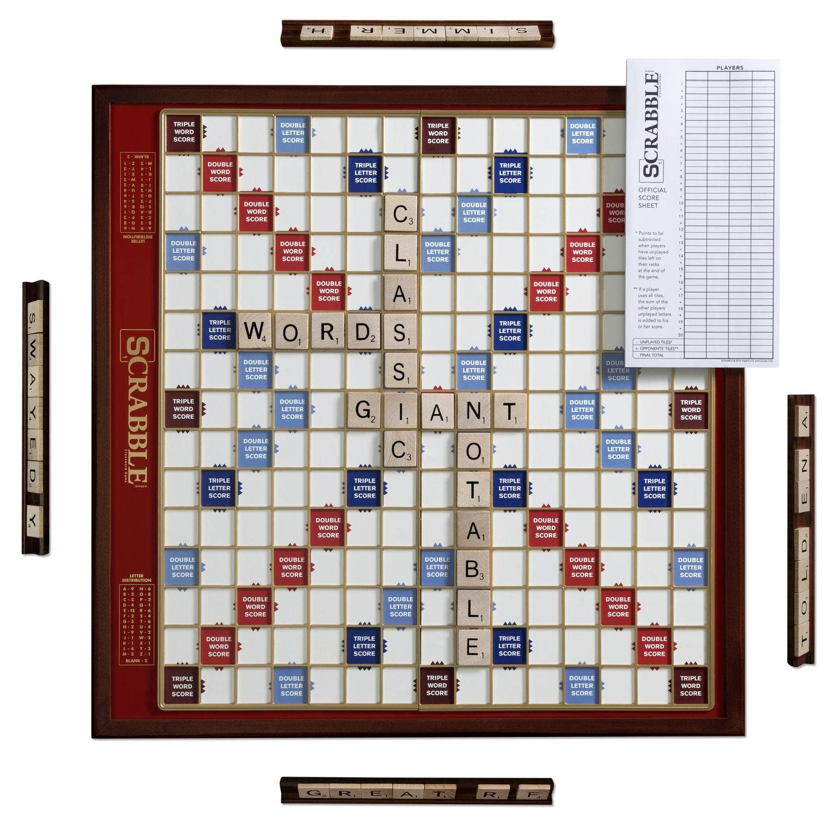 WS Game Company - Venta al por mayor Juegos de mesa - Edición Deluxe de Scrabble Giant0