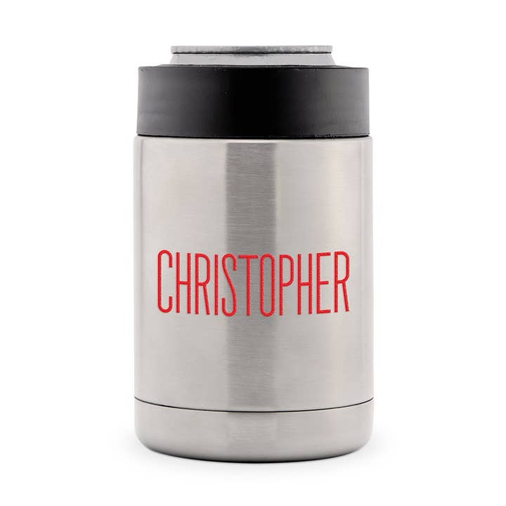 Rustfrit stål Isoleret øl kan køler- Moderne Sans Serif for engroshandel hos Weddingstar Inc.