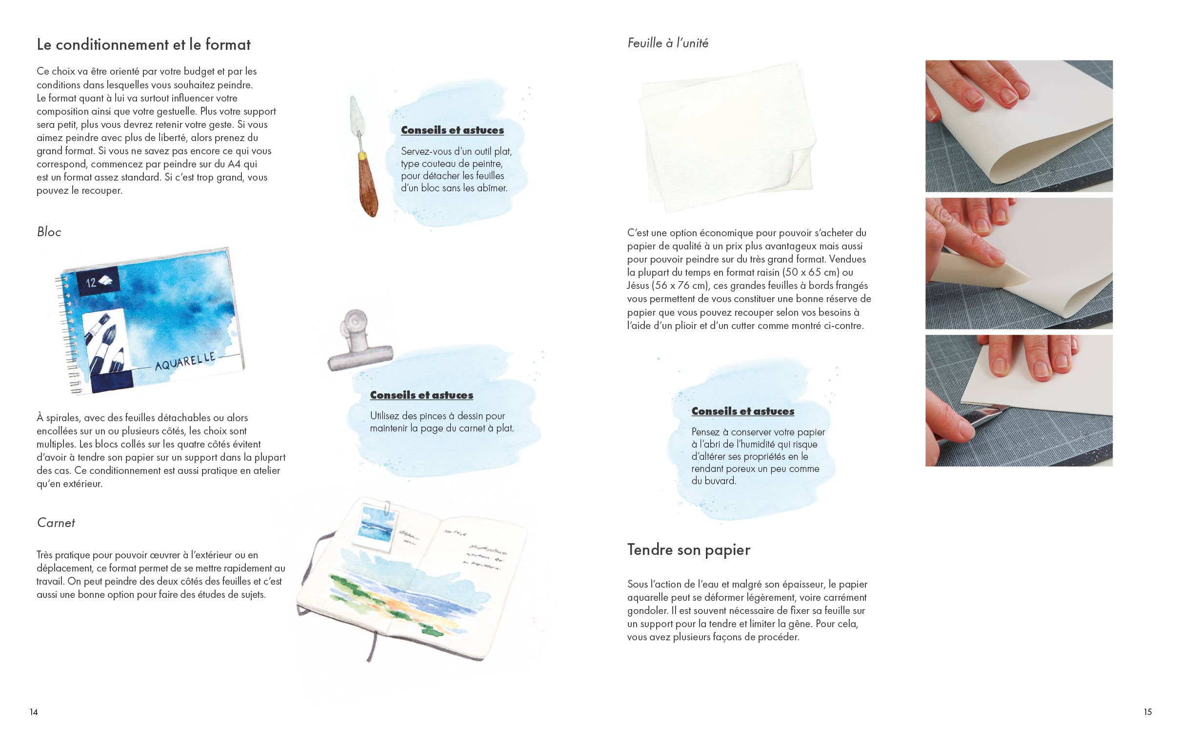 Un Dimanche Après-Midi - Wholesale Arts & Entertainment Book - Watercolor, the basics - All the techniques step by step4