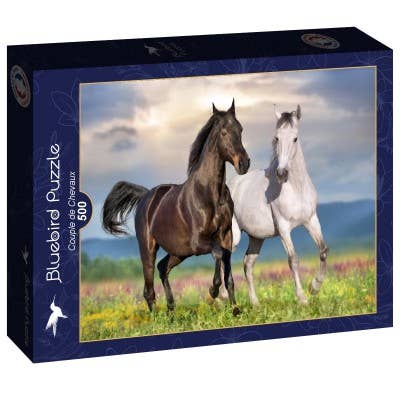 Puzzle 500 Pièces - Couple De Chevaux pour la vente par Bluebird Puzzle