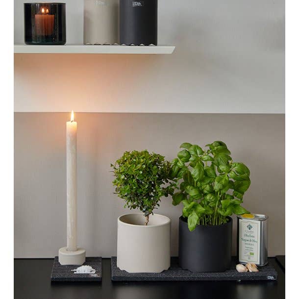 Lübech Living - Wholesale Decorative tray - Small Wave Tile, Light Brown.1