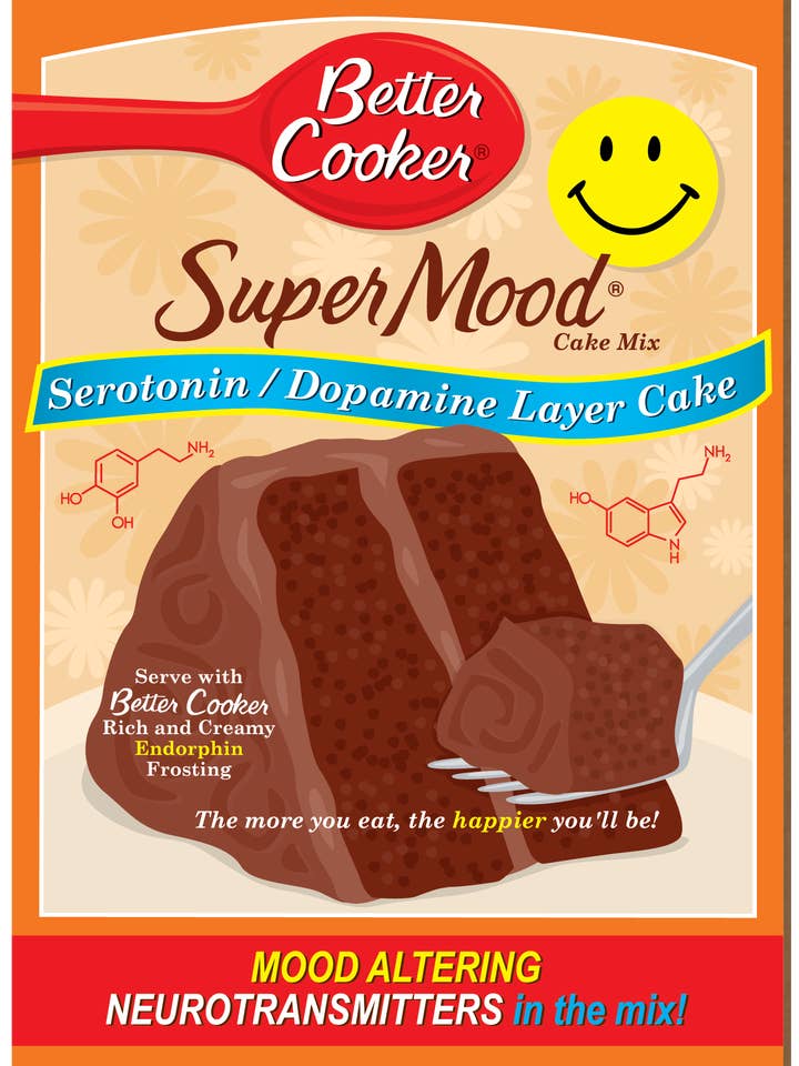 611 Super Mood Cake (carte d'anniversaire) pour la vente par Clayboys Cards