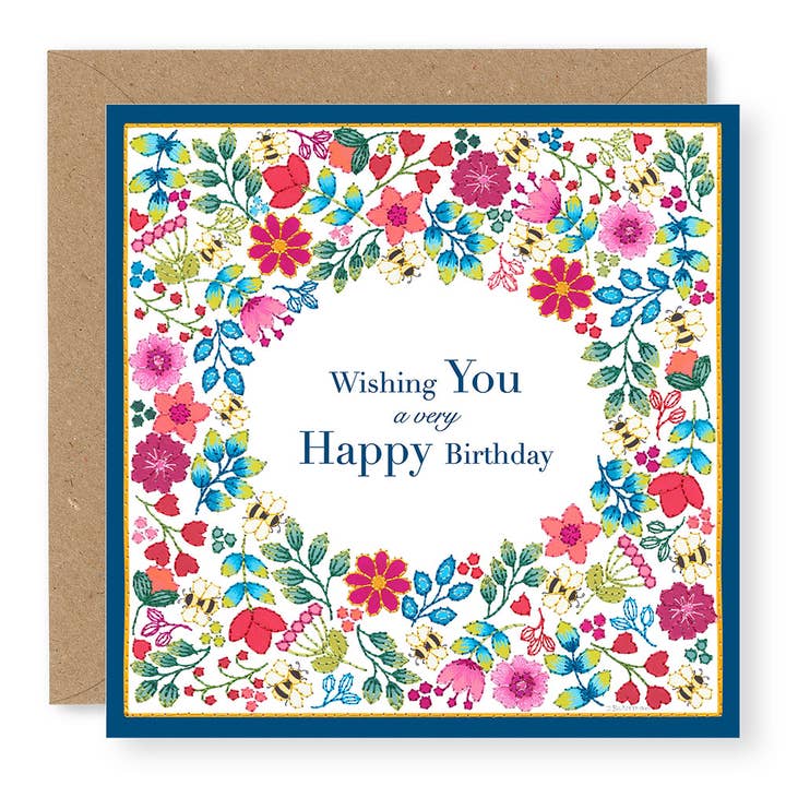 Brise d'été Joyeux Anniversaire pour la vente par Jane Buurman Handmade (Greetings Cards)