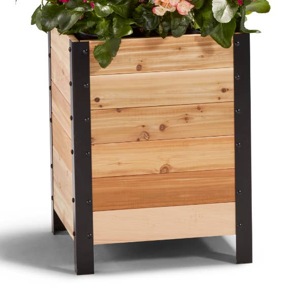 18″ x 18″ Planter Box 24" Tall for wholesale by Cedar Planters