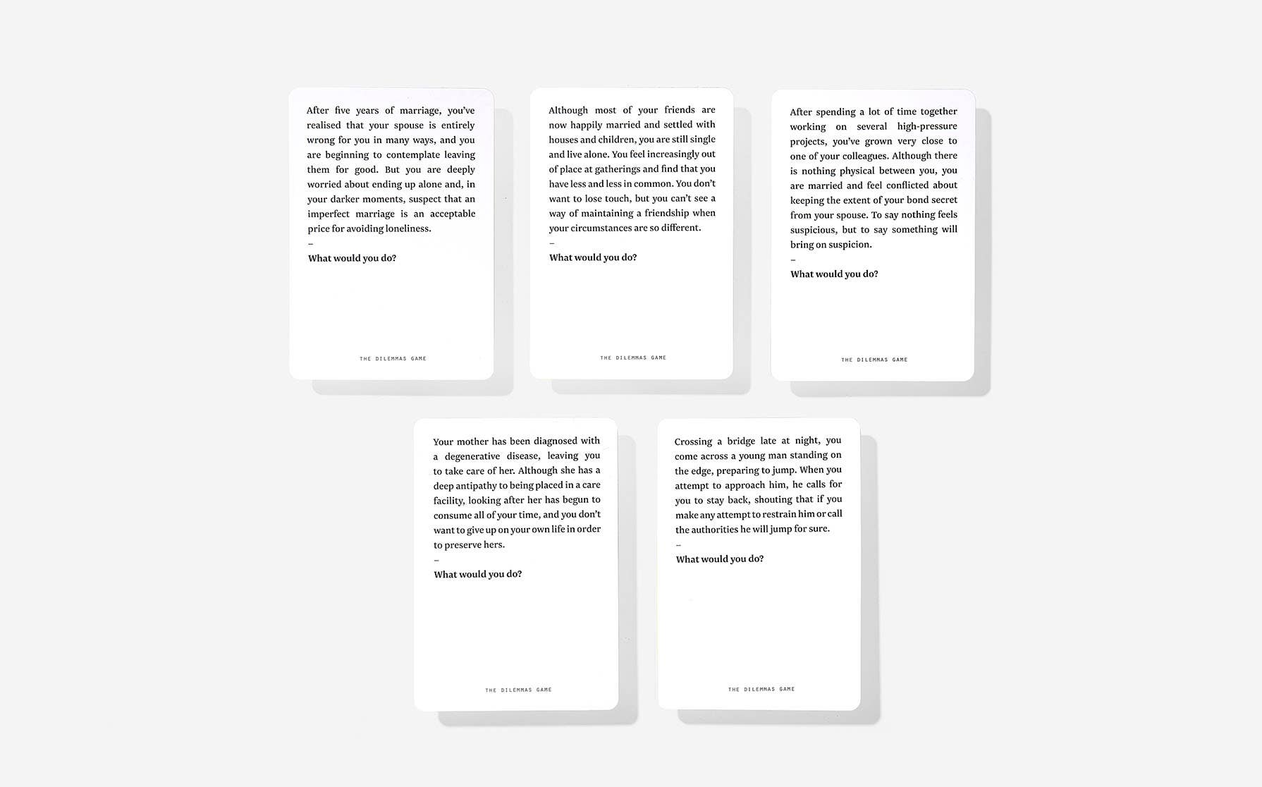 The School of Life – Engroshandel Kortspil – The Dilemma sjovt spil3