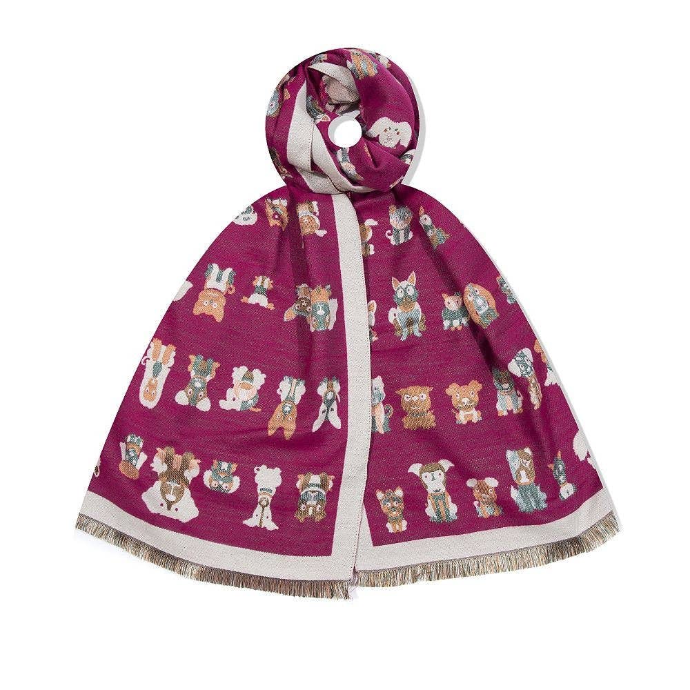 Fox by Ren GmbH - Wholesale Sjaal - Dames - Sjaal met hondenprint2