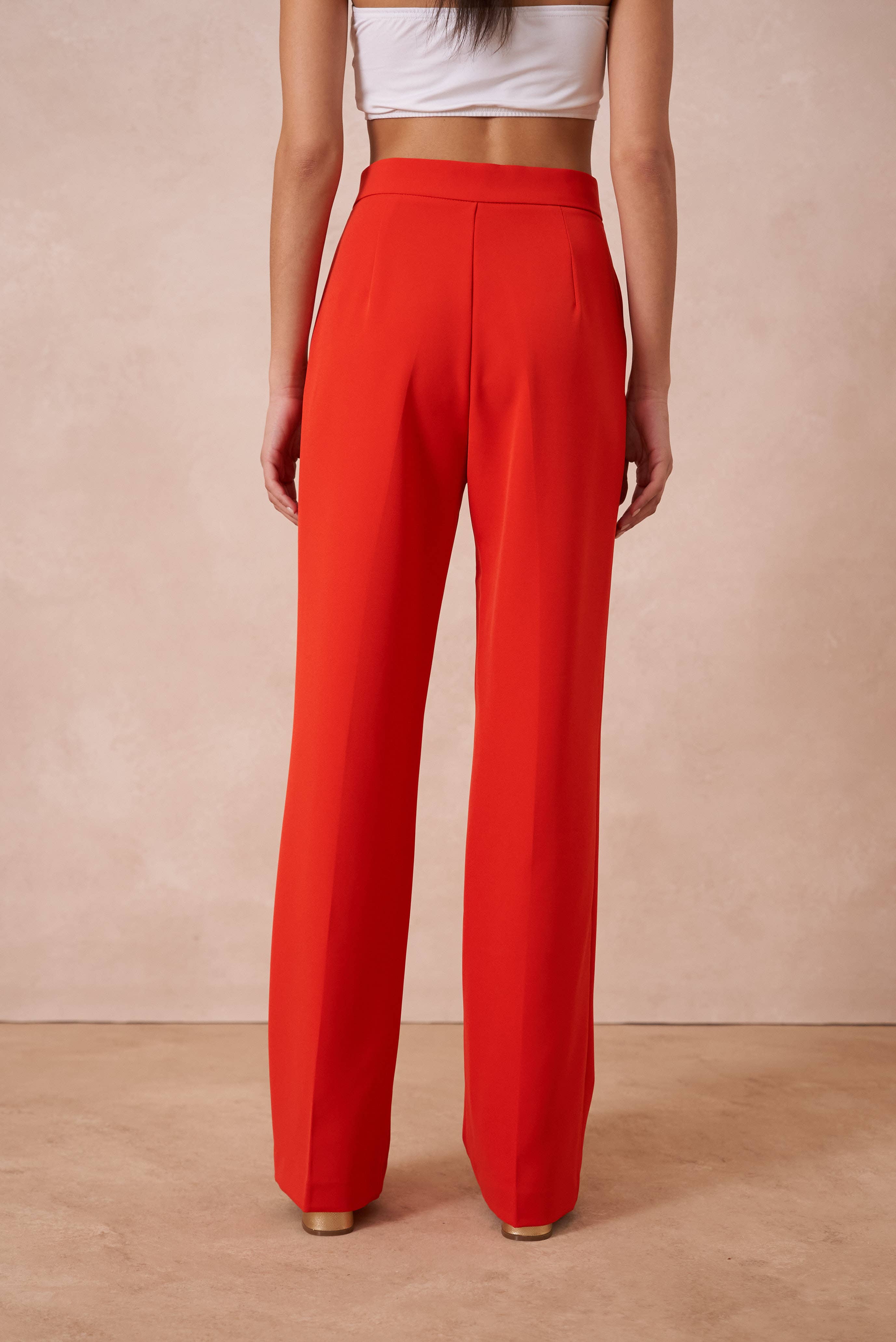 Attentif Paris - Vente Pantalon – femme - [Timeless] Pantalon unie coupe droite14