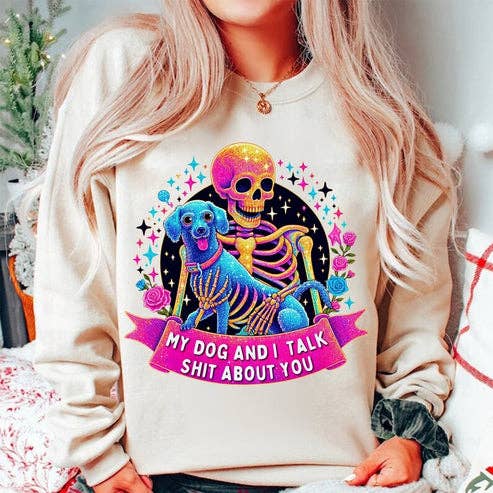 Min hund och jag snackar skiten om dig för wholesale av Kustomized Kreations