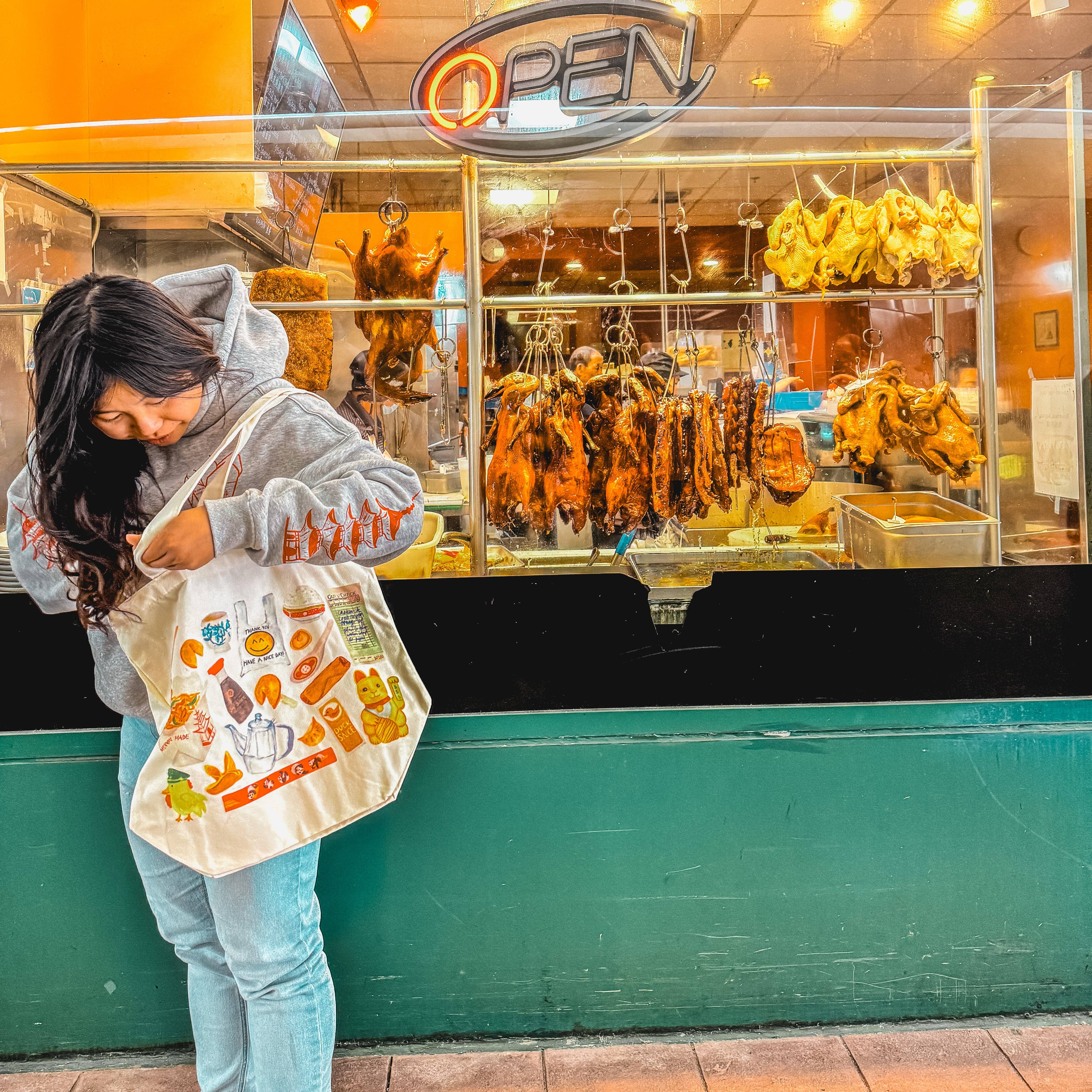 Menmin Made - Wholesale Tote Bag - Women's - Chinese Takeout Restaurant Tote Bag4