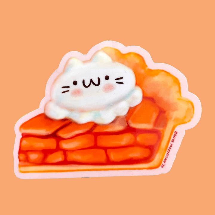 Apple Pie Vinyl Sticker for wholesale by Brave Moonman