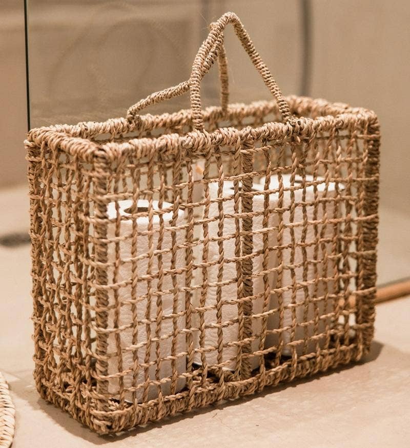 COSYDAR-DECO - Venta al por mayor Revisteros - Revistero Cosy trenzado en Palma M2