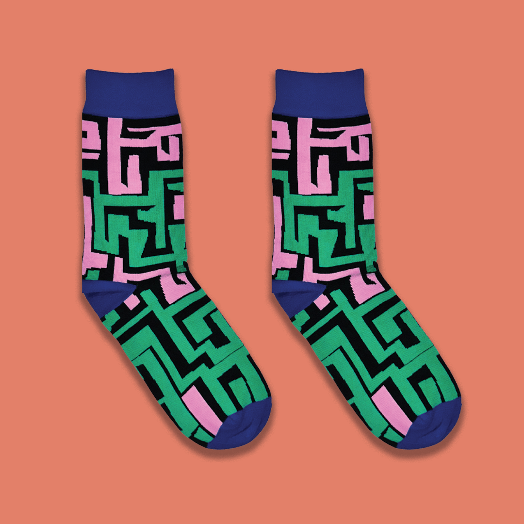 Bookishly (No US Import Fees) - Wholesale Socks - Unisex - Afropop Socks - Street Life3