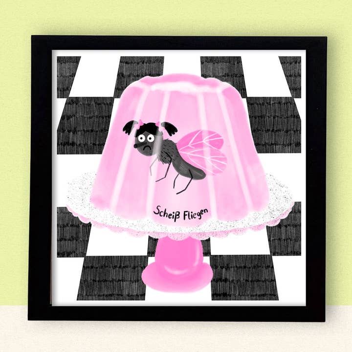 Risografia Quadrada Merda de Moscas por atacado de Jenne Grassmann