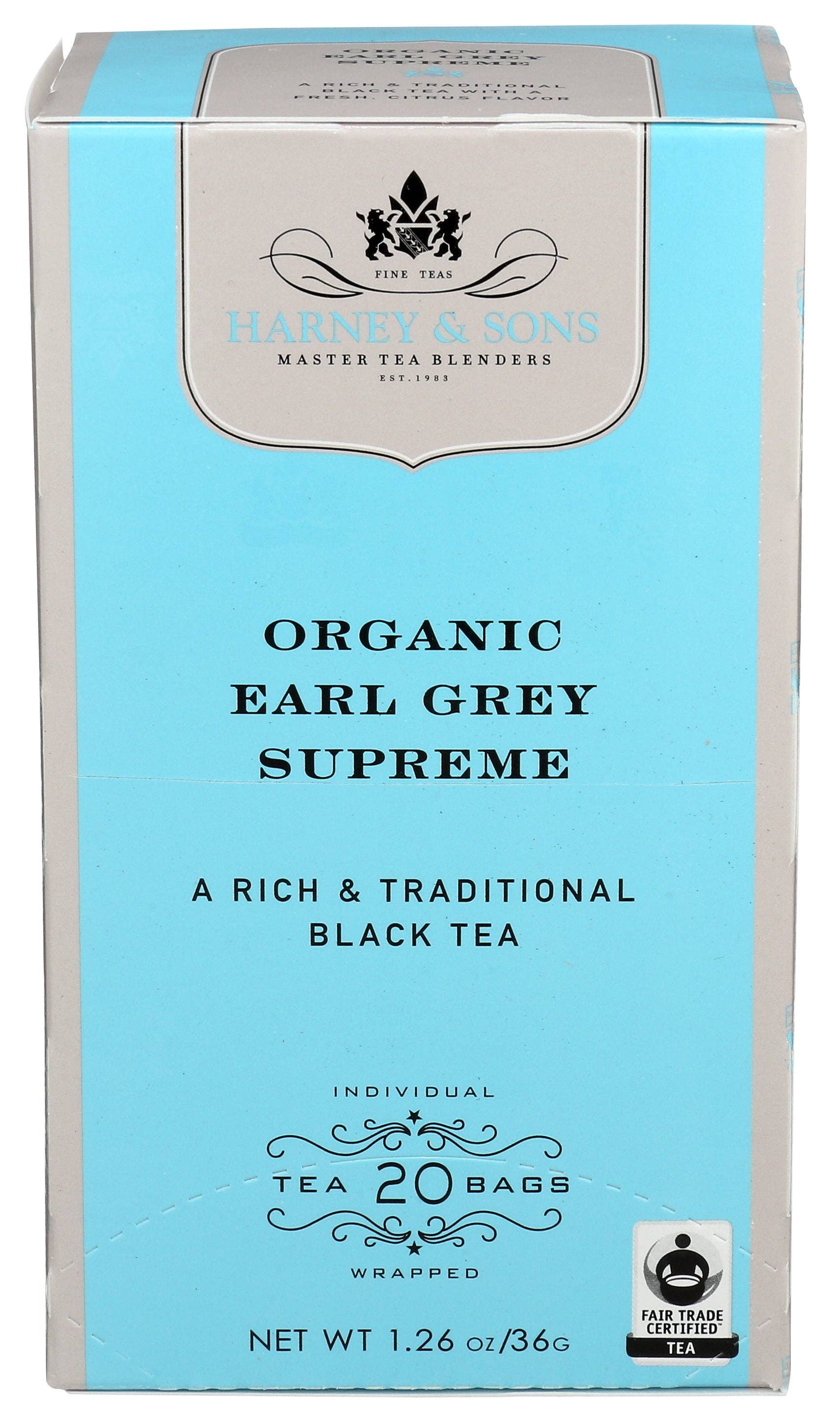 Everyday Supply Co - Wholesale Tea Bags - HARNEY & SONS TEA EARL GREY SUPREME - Case of 6