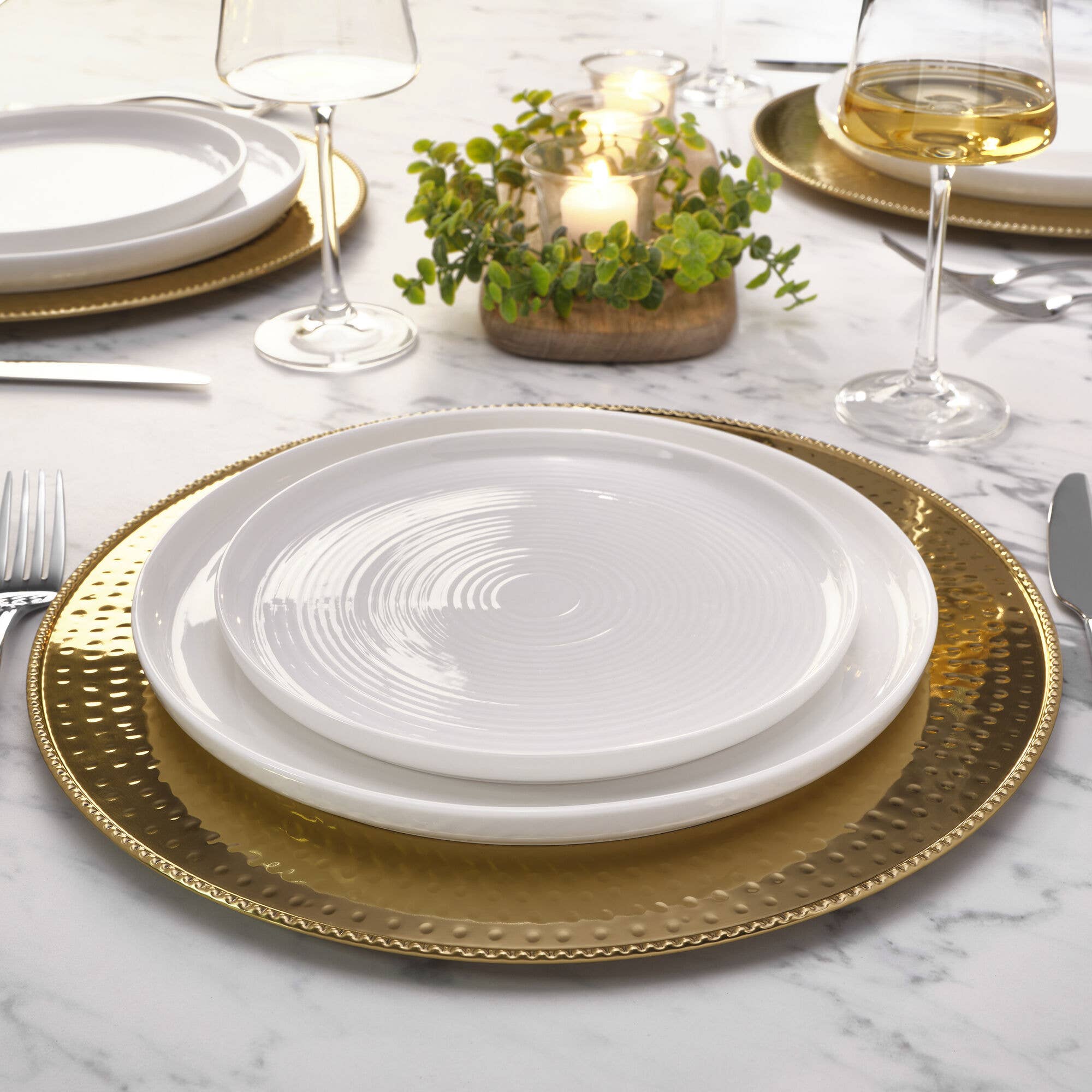 Lifetime Brands Silverwarehouse - Wholesale Charger Plate - Mikasa Set of 4 Gold Finish Charger Plates3