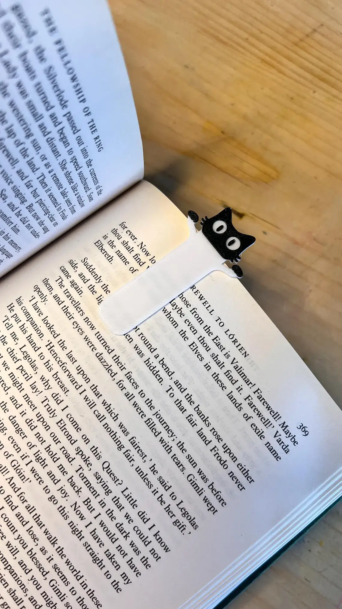 Modern Wood Cases – wholesale Bokmärke – Kikande svart katt bokmärke – 3 per förpackning1