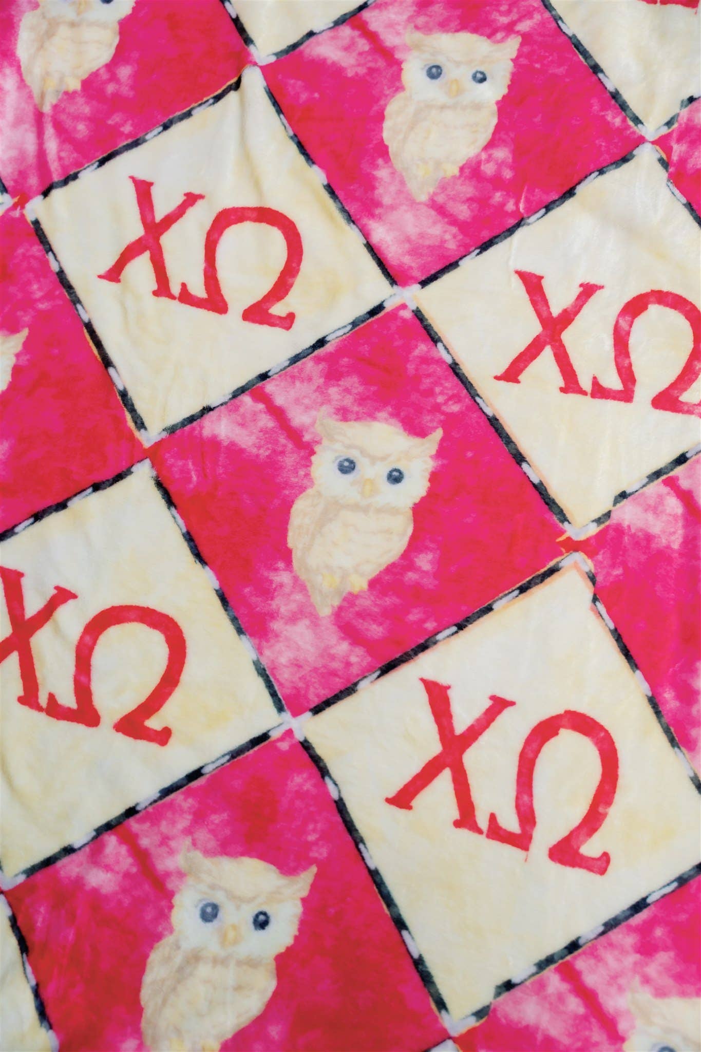 Gracefully Made Art - Vendita all'ingrosso Plaid - Coperta in pile di flanella Chi Omega, Confraternita3