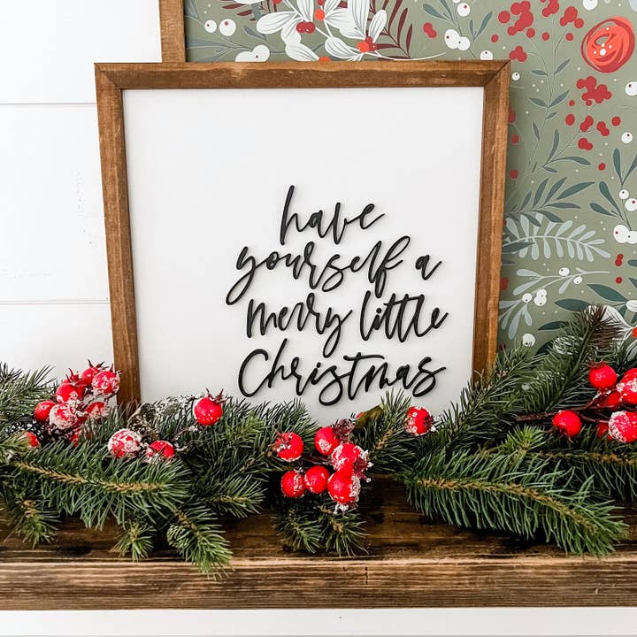 WillowBee Signs & Designs - Wholesale Sign - Have Yourself Merry Little Christmas- Square