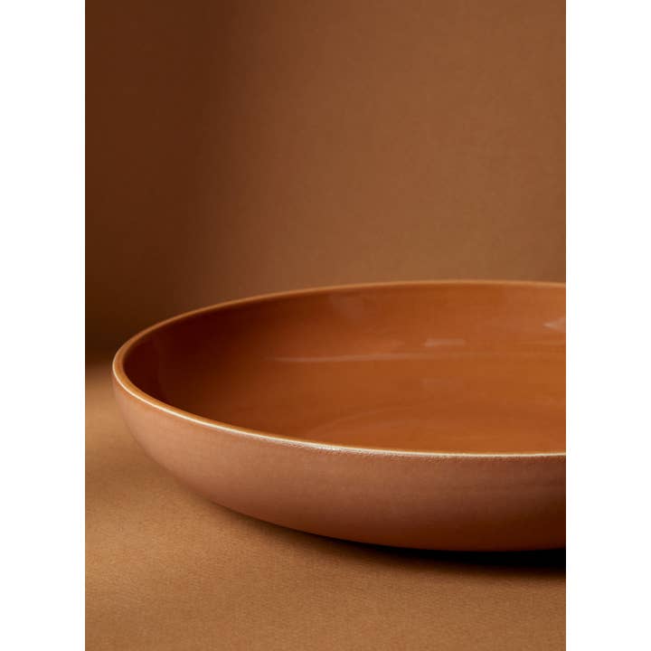 GHARYAN Stoneware & Olive Wood Tableware | USA - Wholesale Dinner Plate - Handmade Stoneware Pasta Plate | Youlha 9.4"16