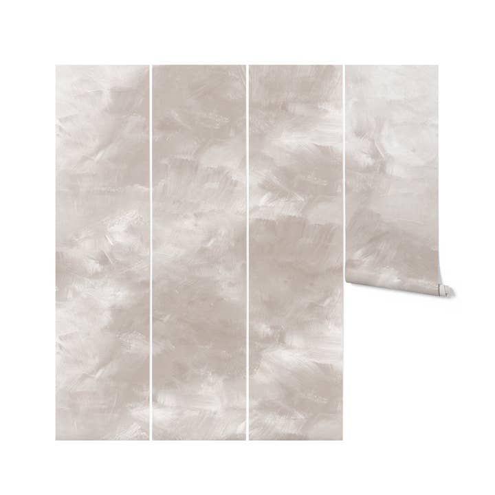 Beige Brush Stroke Wallpaper for wholesale by Timberlea