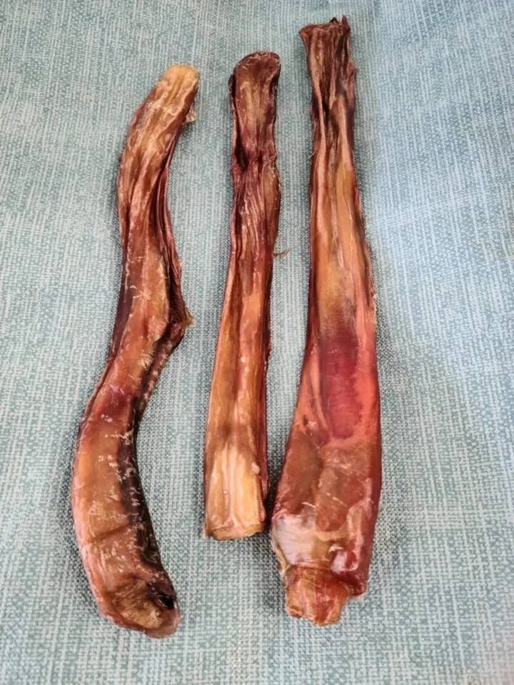 Beef Pizzles - 2-3 Sticks (2oz approx weight) for wholesale by Fur Real Dog Snacks