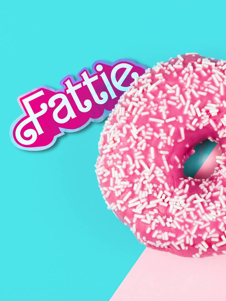 Fattie Holographic Sticker for wholesale by Chub Rub