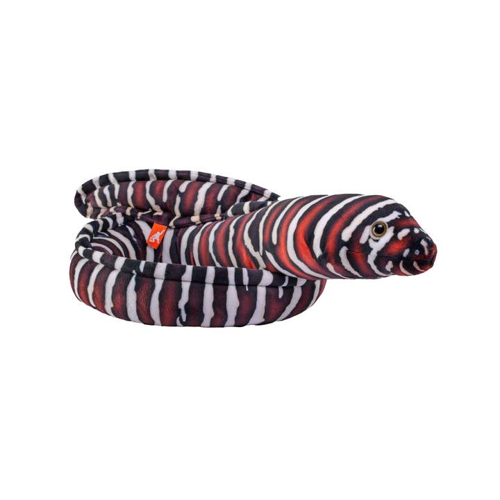Eel Moray Zebra Stuffed Animal 54" for wholesale by Wild Republic